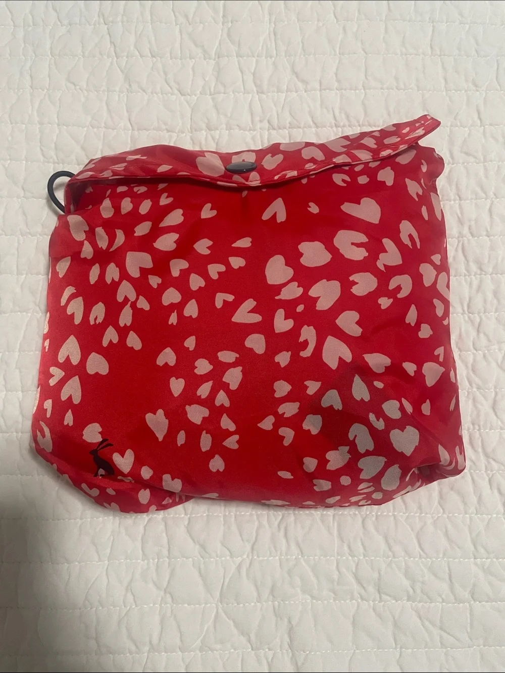 Women's Red Heart Print Crossbody Bag - Unbranded